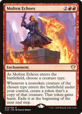 Molten Echoes card from Commander 2020
