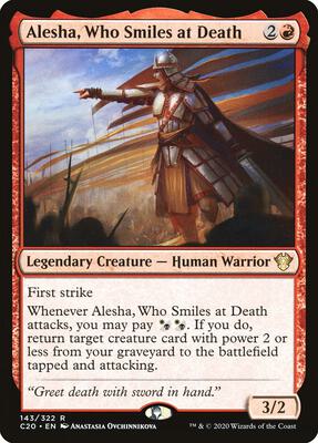 Alesha, Who Smiles at Death card from Commander 2020