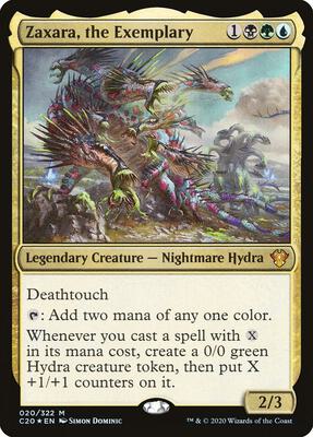 Zaxara, the Exemplary card from Commander 2020