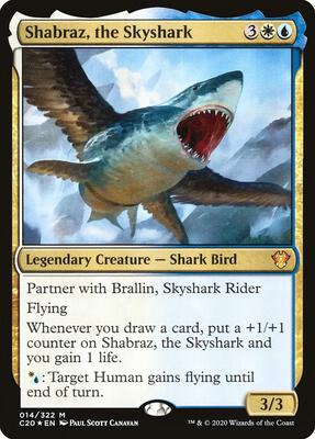 Shabraz, the Skyshark card from Commander 2020