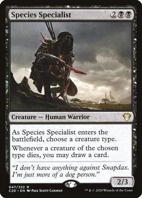 Species Specialist card from Commander 2020
