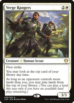 Verge Rangers card from Commander 2020