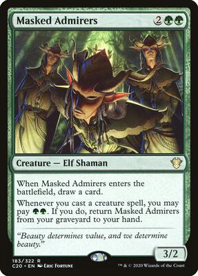 Masked Admirers card from Commander 2020