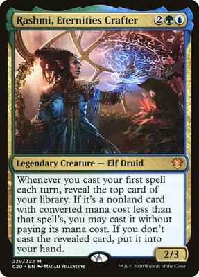 Rashmi, Eternities Crafter card from Commander 2020