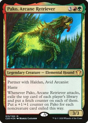 Pako, Arcane Retriever card from Commander 2020