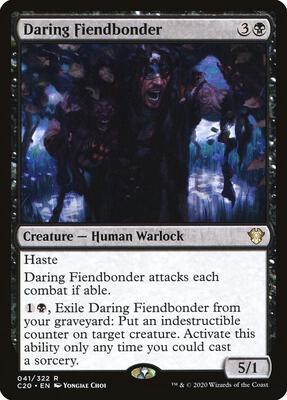 Daring Fiendbonder card from Commander 2020