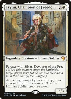 Trynn, Champion of Freedom card from Commander 2020