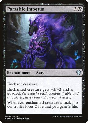 Parasitic Impetus card from Commander 2020