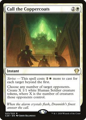 Call the Coppercoats card from Commander 2020
