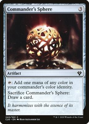 Commander's Sphere card from Commander 2020