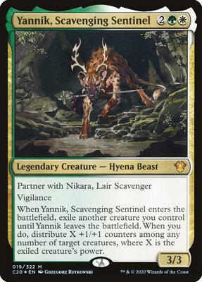 Yannik, Scavenging Sentinel card from Commander 2020