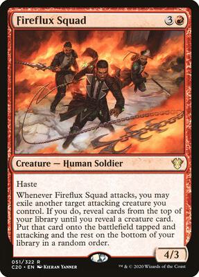 Fireflux Squad card from Commander 2020