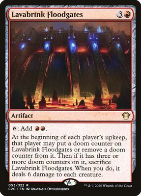 Lavabrink Floodgates card from Commander 2020