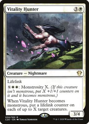 Vitality Hunter card from Commander 2020