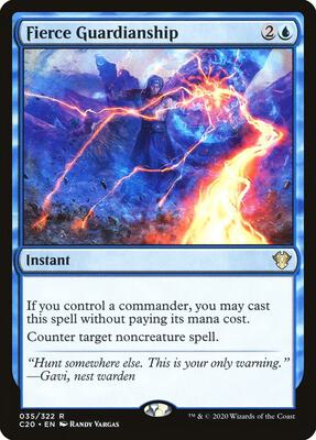 Fierce Guardianship card from Commander 2020