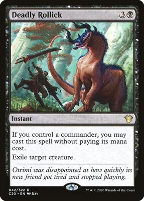 Deadly Rollick card from Commander 2020