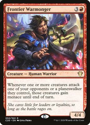 Frontier Warmonger card from Commander 2020