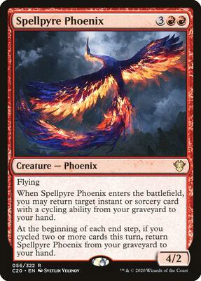 Spellpyre Phoenix card from Commander 2020