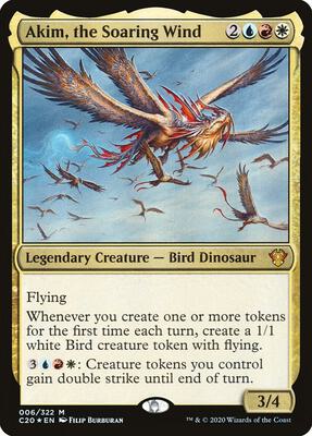 Akim, the Soaring Wind card from Commander 2020