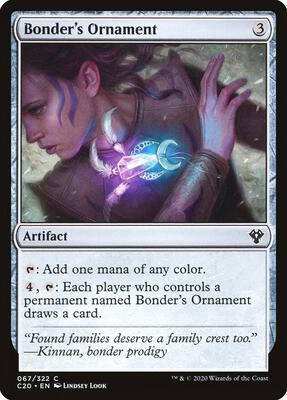 Bonder's Ornament card from Commander 2020