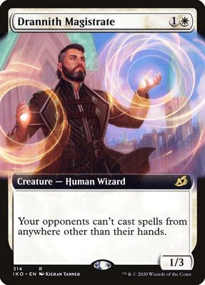 Drannith Magistrate (Extended Art) card from Ikoria: Lair of Behemoths