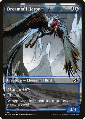 Dreamtail Heron (Showcase) card from Ikoria: Lair of Behemoths