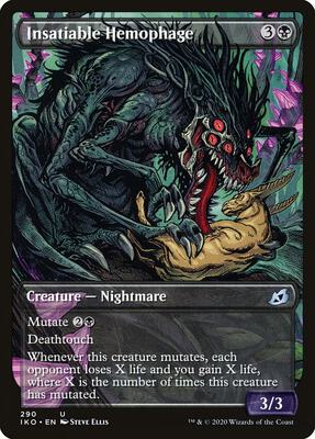 Insatiable Hemophage (Showcase) card from Ikoria: Lair of Behemoths