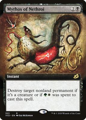 Mythos of Nethroi (Extended Art) card from Ikoria: Lair of Behemoths