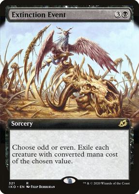 Extinction Event (Extended Art) card from Ikoria: Lair of Behemoths