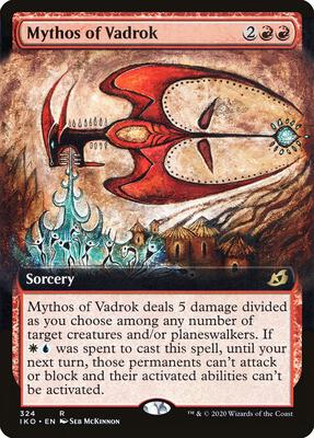Mythos of Vadrok (Extended Art) card from Ikoria: Lair of Behemoths