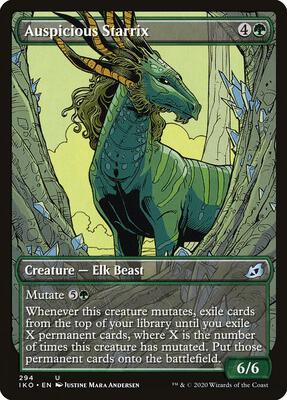 Auspicious Starrix (Showcase) card from Ikoria: Lair of Behemoths