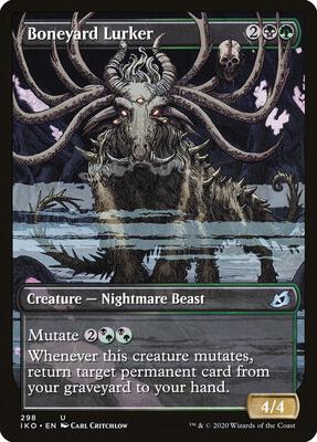 Boneyard Lurker (Showcase) card from Ikoria: Lair of Behemoths