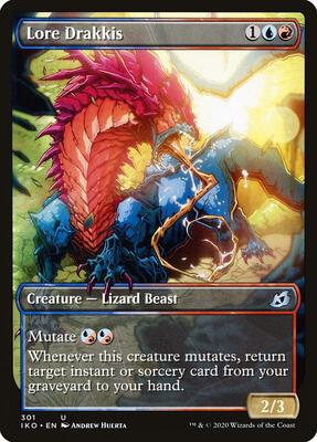 Lore Drakkis (Showcase) card from Ikoria: Lair of Behemoths