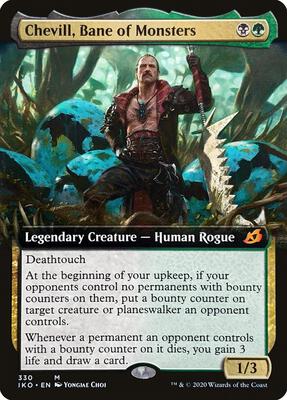 Chevill, Bane of Monsters (Extended Art) card from Ikoria: Lair of Behemoths