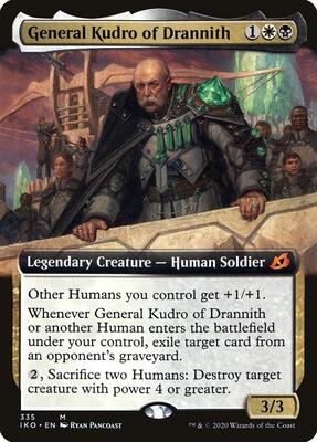 General Kudro of Drannith (Extended Art) card from Ikoria: Lair of Behemoths