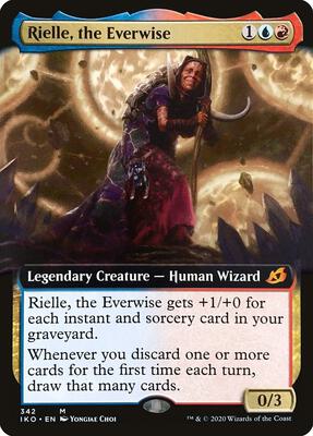 Rielle, the Everwise (Extended Art) card from Ikoria: Lair of Behemoths