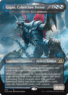 Gigan, Cyberclaw Terror - Gyruda, Doom of Depths card from Ikoria: Lair of Behemoths