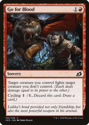 Go for Blood card from Ikoria: Lair of Behemoths