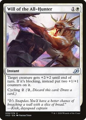 Will of the All-Hunter card from Ikoria: Lair of Behemoths