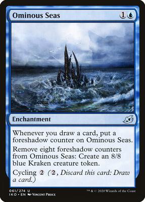 Ominous Seas card from Ikoria: Lair of Behemoths