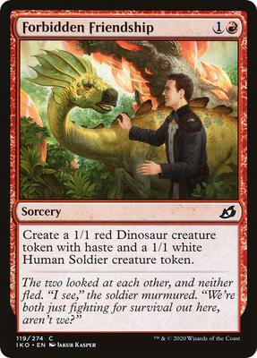 Forbidden Friendship card from Ikoria: Lair of Behemoths