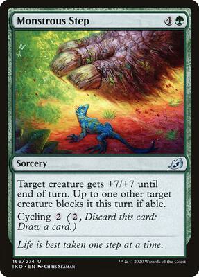 Monstrous Step card from Ikoria: Lair of Behemoths