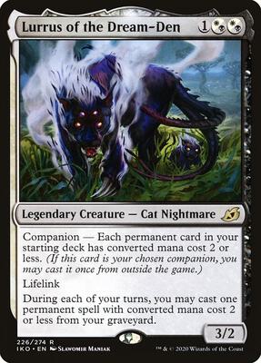 Lurrus of the Dream-Den card from Ikoria: Lair of Behemoths