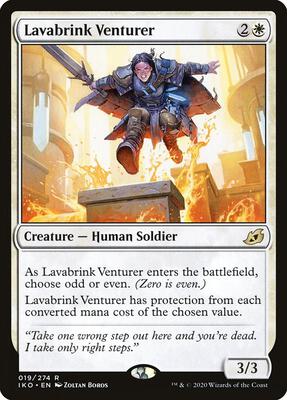 Lavabrink Venturer card from Ikoria: Lair of Behemoths