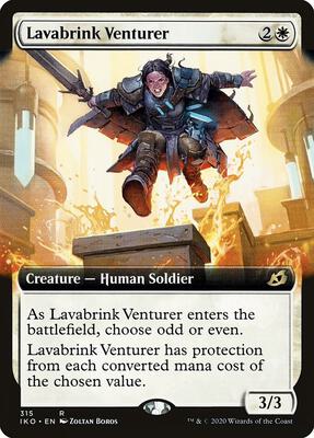 Lavabrink Venturer (Extended Art) card from Ikoria: Lair of Behemoths
