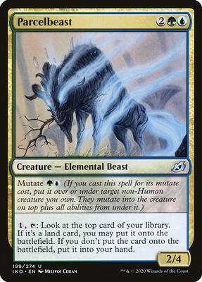 Parcelbeast card from Ikoria: Lair of Behemoths