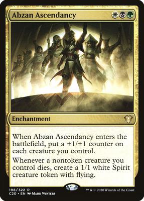 Abzan Ascendancy card from Commander 2020
