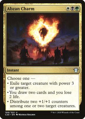 Abzan Charm card from Commander 2020