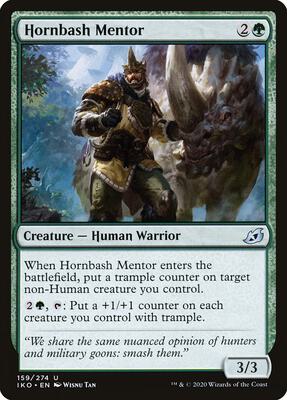 Hornbash Mentor card from Ikoria: Lair of Behemoths