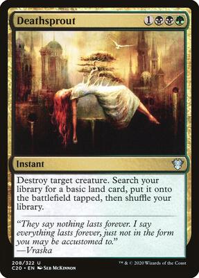 Deathsprout card from Commander 2020